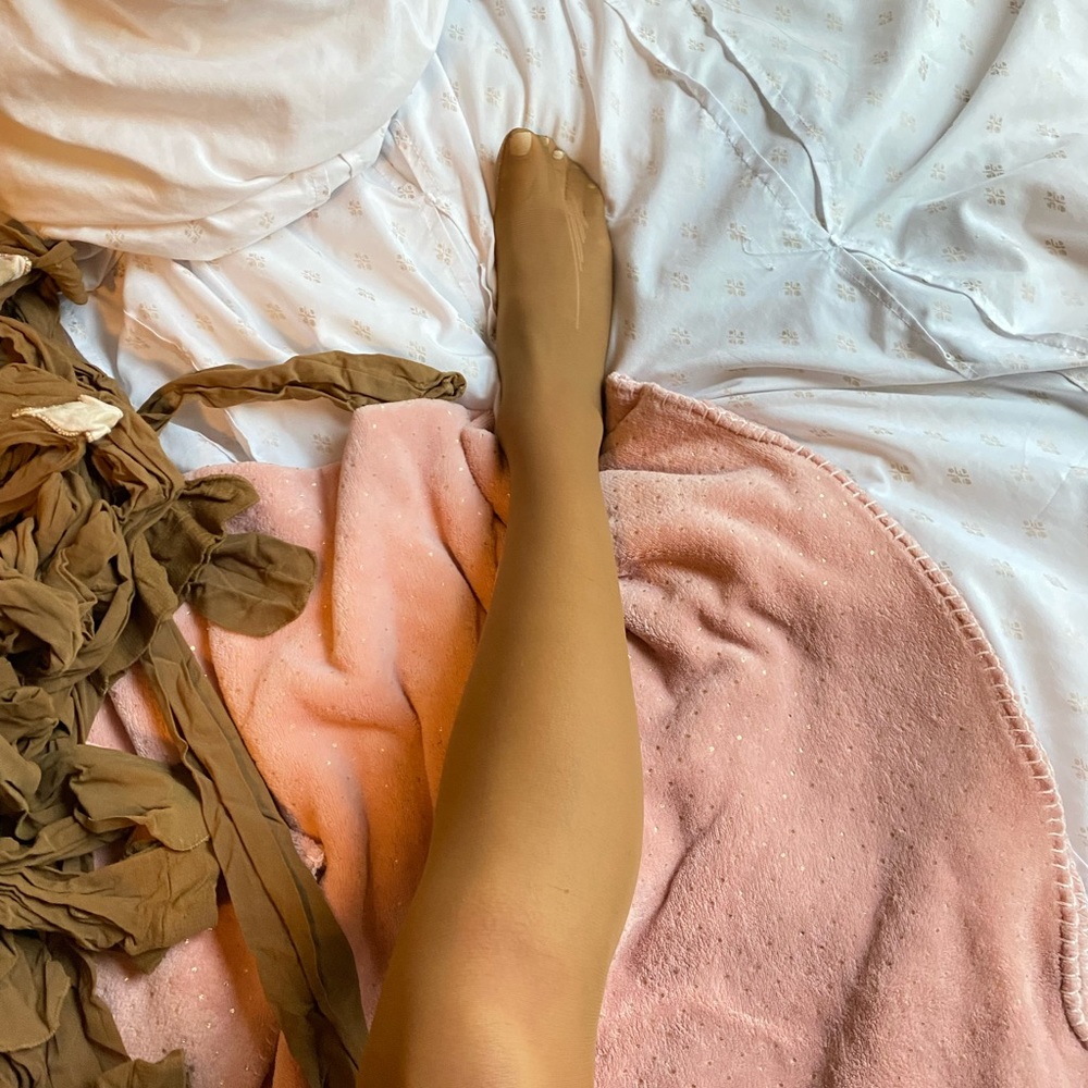 COPY - Tan/ beige pantyhose worn and like new available - Picture 5 of 7